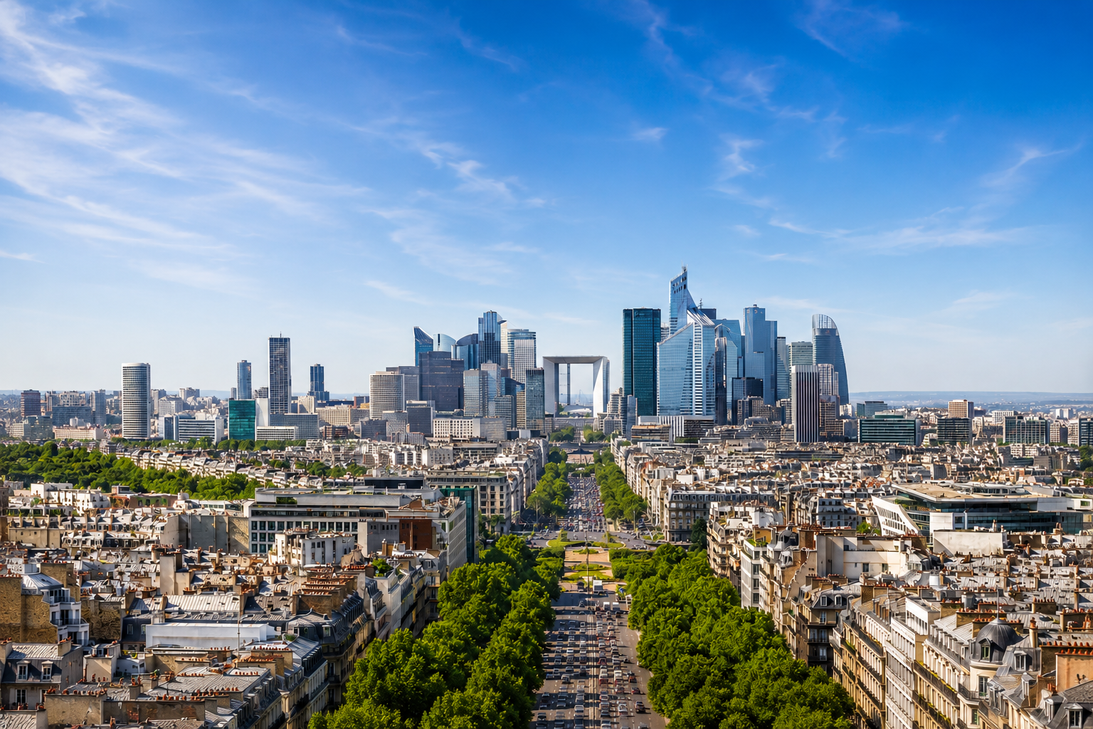 Partenaires des Villes — panorama urbain de La Défense
